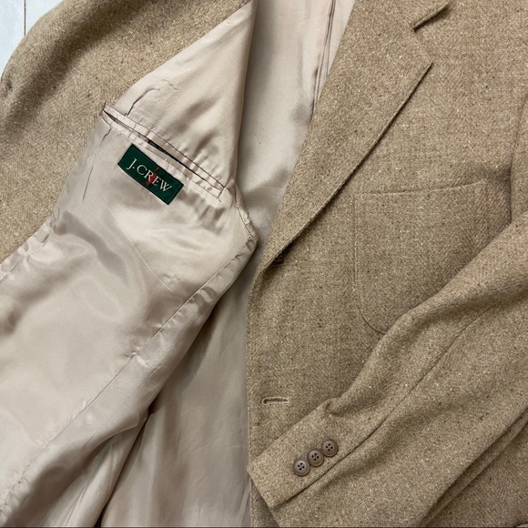 Vintage J.CREW Sports Coat Wool Alpaca Blend Made in USA - Picture 7 of 16